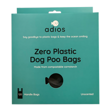 Load image into Gallery viewer, Adios Plastic Compostable &amp; Biodegradable Poop Bags
