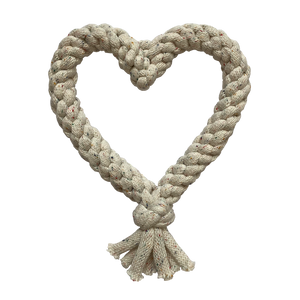 Recycled Cotton Heart Eco Dog Toy